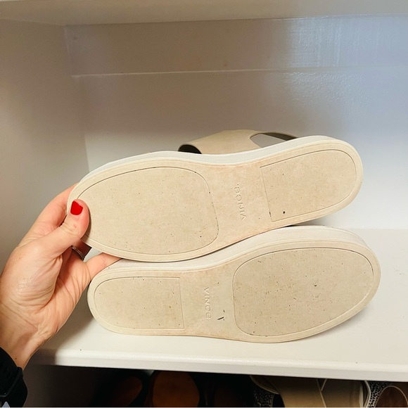 Vince Westport Platform Sandal, Light Straw, Size 9 - Picture 8 of 9